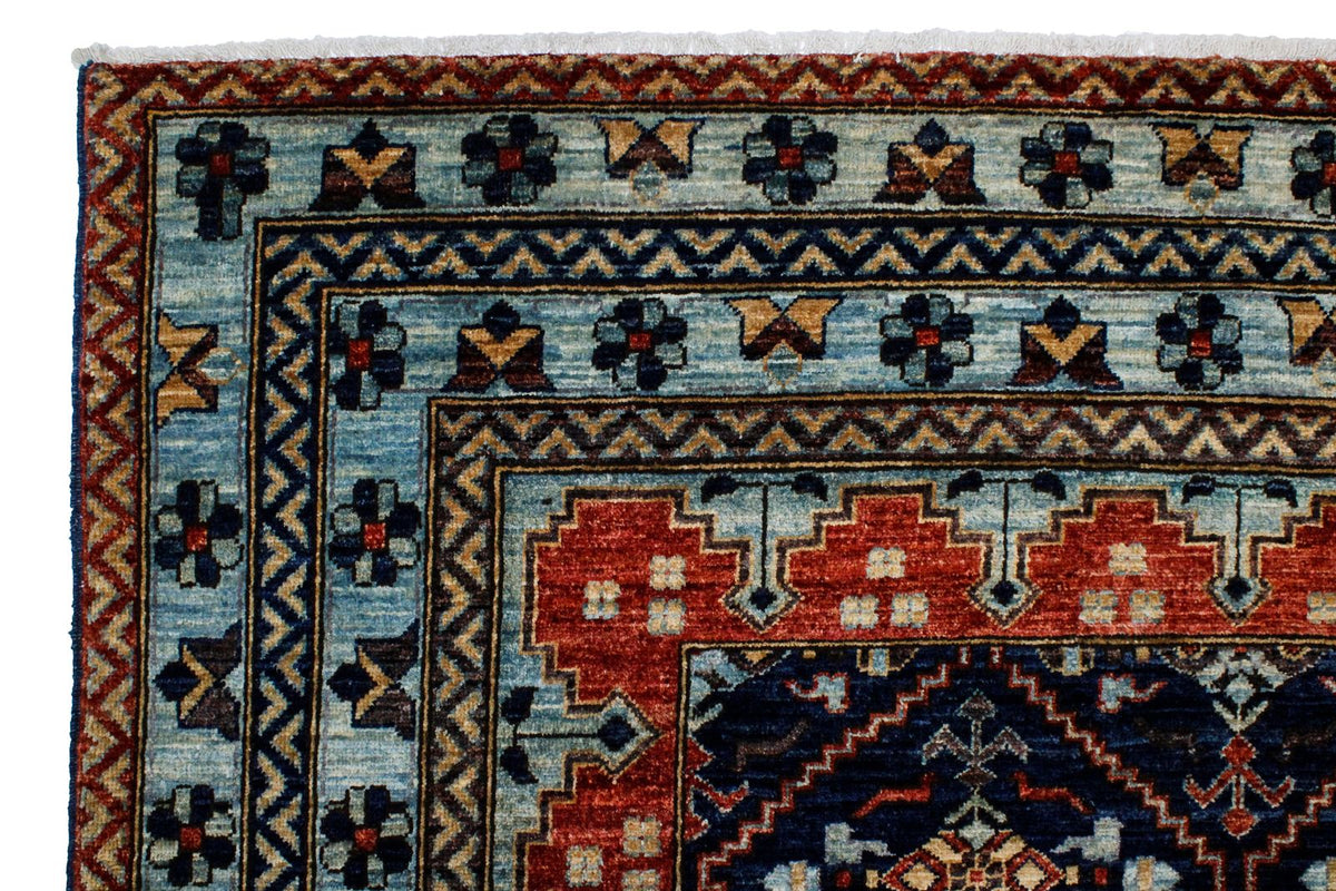 8x10 Navy and Blue Traditional Rug
