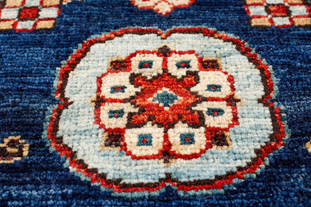 3x14 Navy and Red Traditional Runner