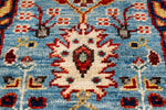 2x8 Light Blue and Multicolor Traditional Runner