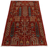 2x5 Red and Multicolor Traditional Runner