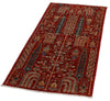 2x5 Red and Multicolor Traditional Runner
