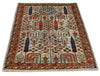 3x5 Blue and Navy Traditional Rug