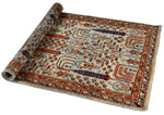 3x5 Blue and Navy Traditional Rug