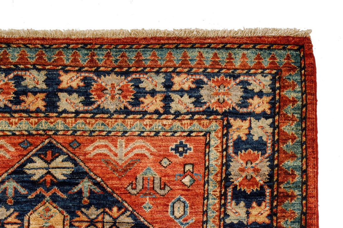 3x5 Red and Navy Traditional Rug