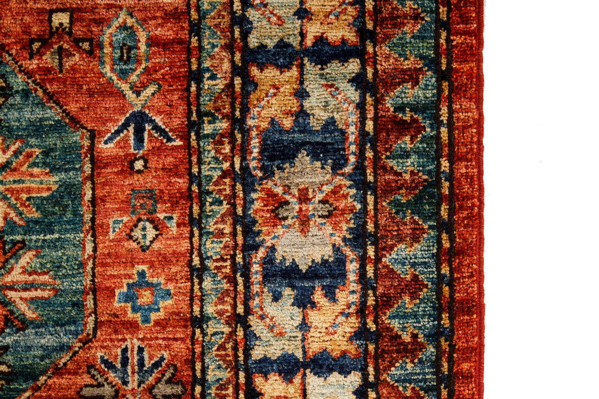 3x5 Red and Navy Traditional Rug