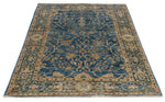 4x6 Blue and Green Traditional Rug