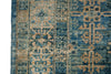 4x6 Blue and Beige Traditional Rug