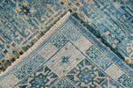 4x6 Blue and Beige Traditional Rug