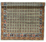 5x6 Green and Blue Traditional Rug