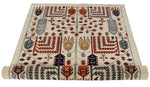 4x6 Ivory and Multicolor Anatolian Traditional Rug