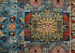11x16 Blue and Ivory Anatolian Traditional Rug