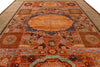 12x19 Rust and Green Anatolian Traditional Rug