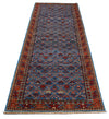 3x10 Blue and Red Traditional Runner