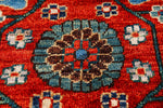 6x9 Navy and Red Traditional Rug