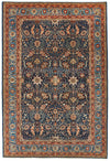 6x9 Navy and Blue Anatolian Traditional Rug