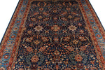 6x9 Navy and Blue Anatolian Traditional Rug