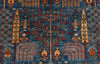 6x9 Blue and Green Anatolian Traditional Rug