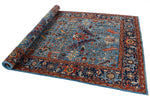 6x9 Blue and Navy Anatolian Traditional Rug