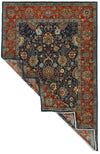 6x9 Navy and Red Anatolian Traditional Rug
