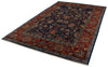 6x9 Navy and Red Anatolian Traditional Rug