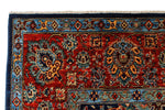 6x9 Navy and Red Anatolian Traditional Rug