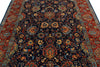 6x9 Navy and Red Anatolian Traditional Rug