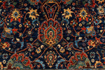 6x9 Navy and Red Anatolian Traditional Rug