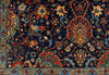 6x9 Navy and Red Anatolian Traditional Rug