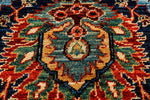 6x9 Navy and Red Anatolian Traditional Rug