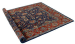 6x9 Navy and Red Anatolian Traditional Rug