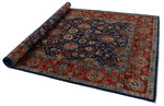 6x9 Navy and Red Anatolian Traditional Rug