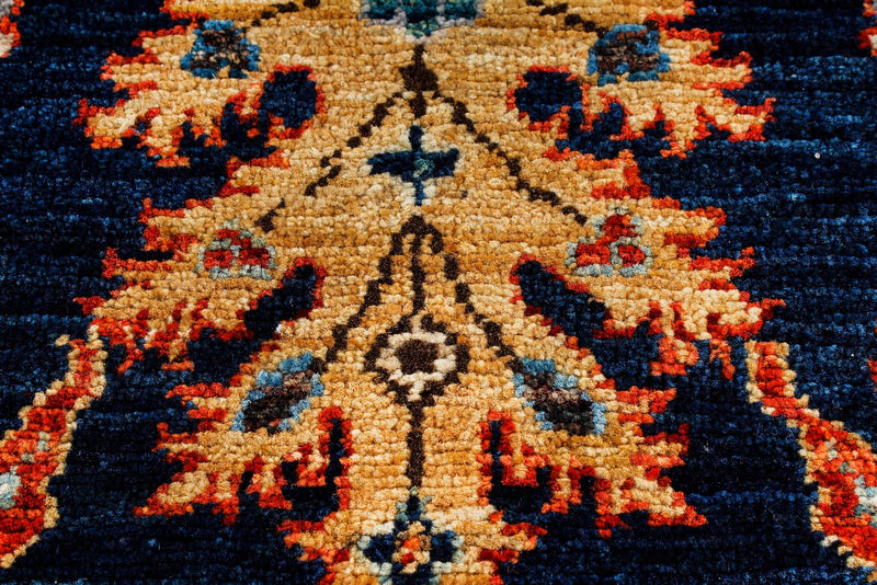 6x9 Blue and Red Anatolian Traditional Rug