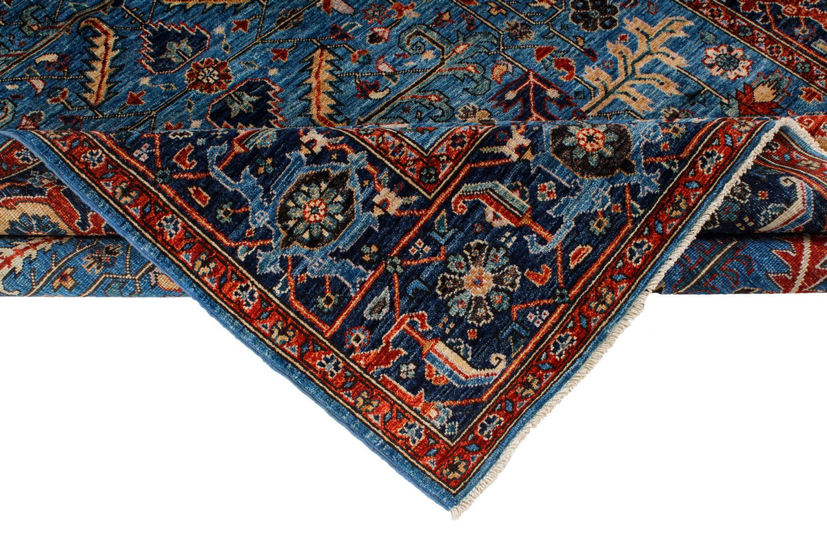 6x9 Blue and Navy Anatolian Traditional Rug