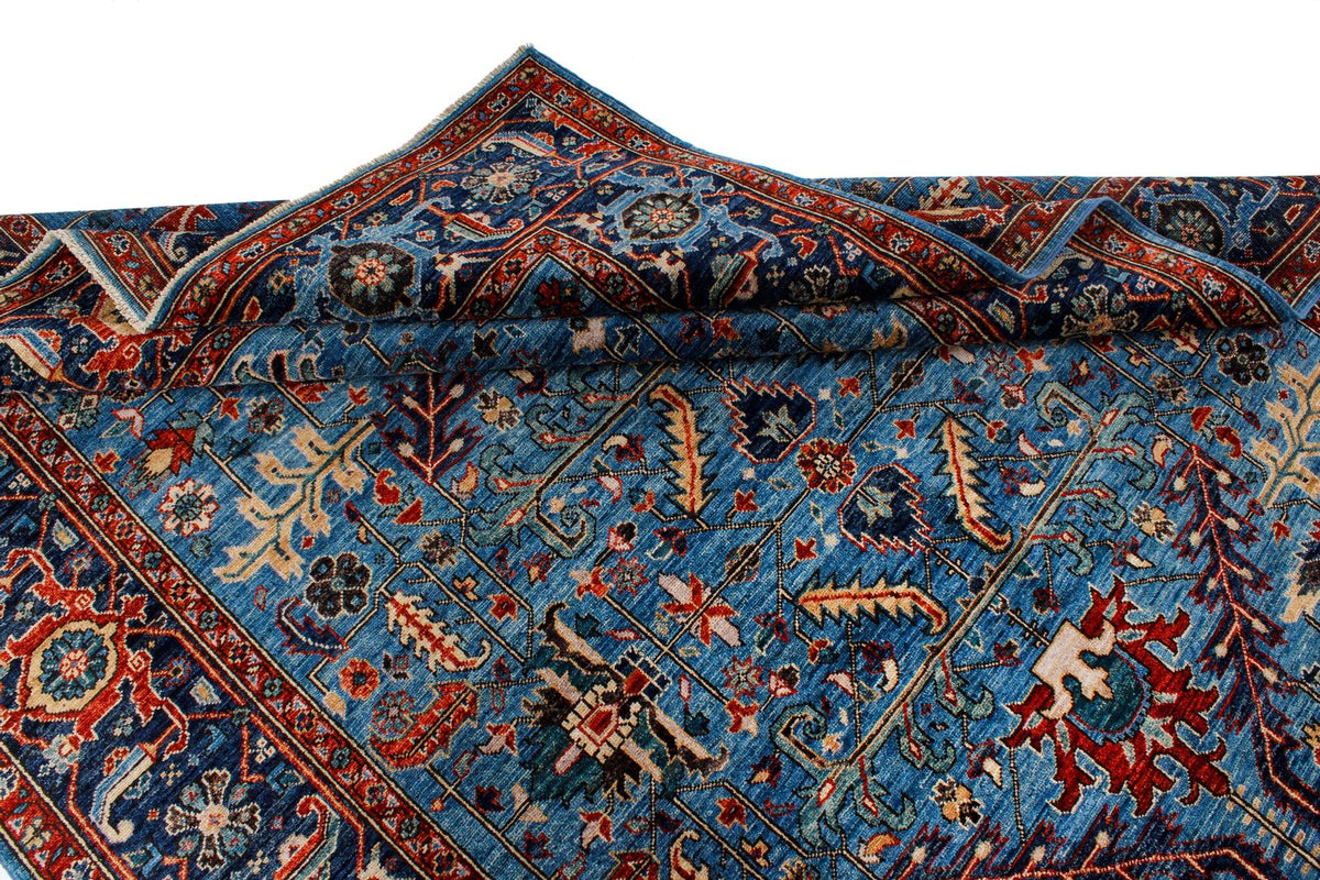 6x9 Blue and Navy Anatolian Traditional Rug