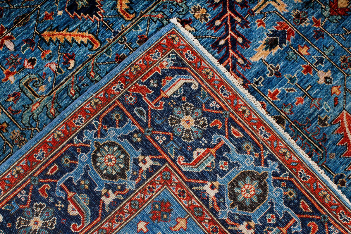 6x9 Blue and Navy Anatolian Traditional Rug