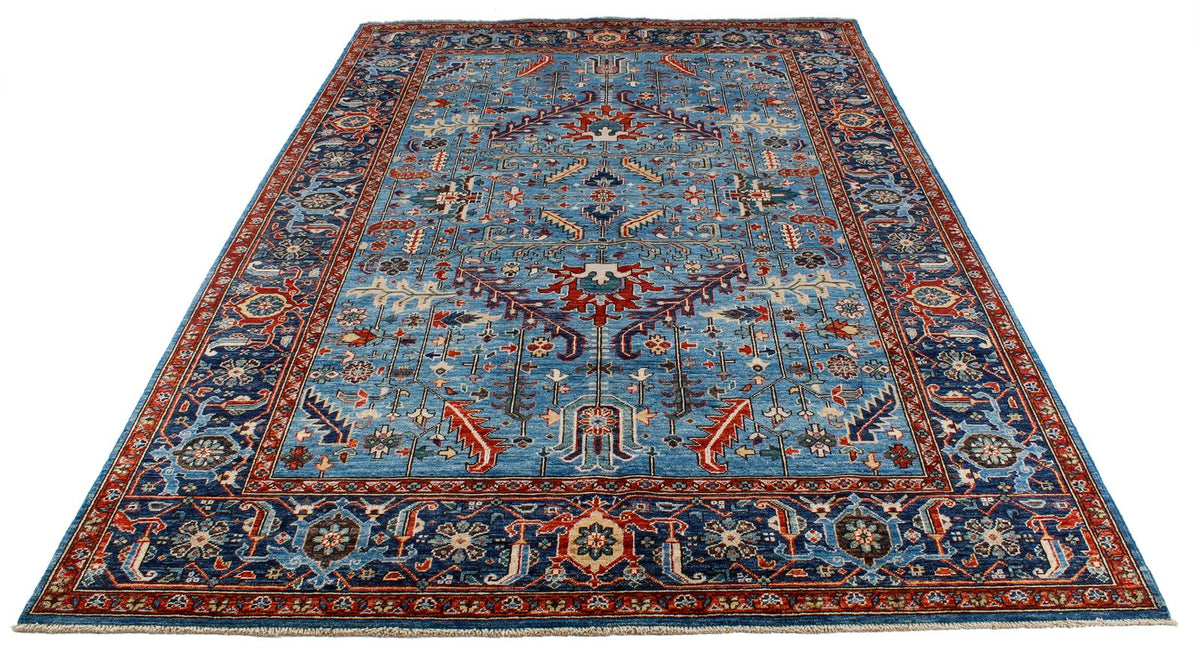 6x9 Blue and Navy Anatolian Traditional Rug