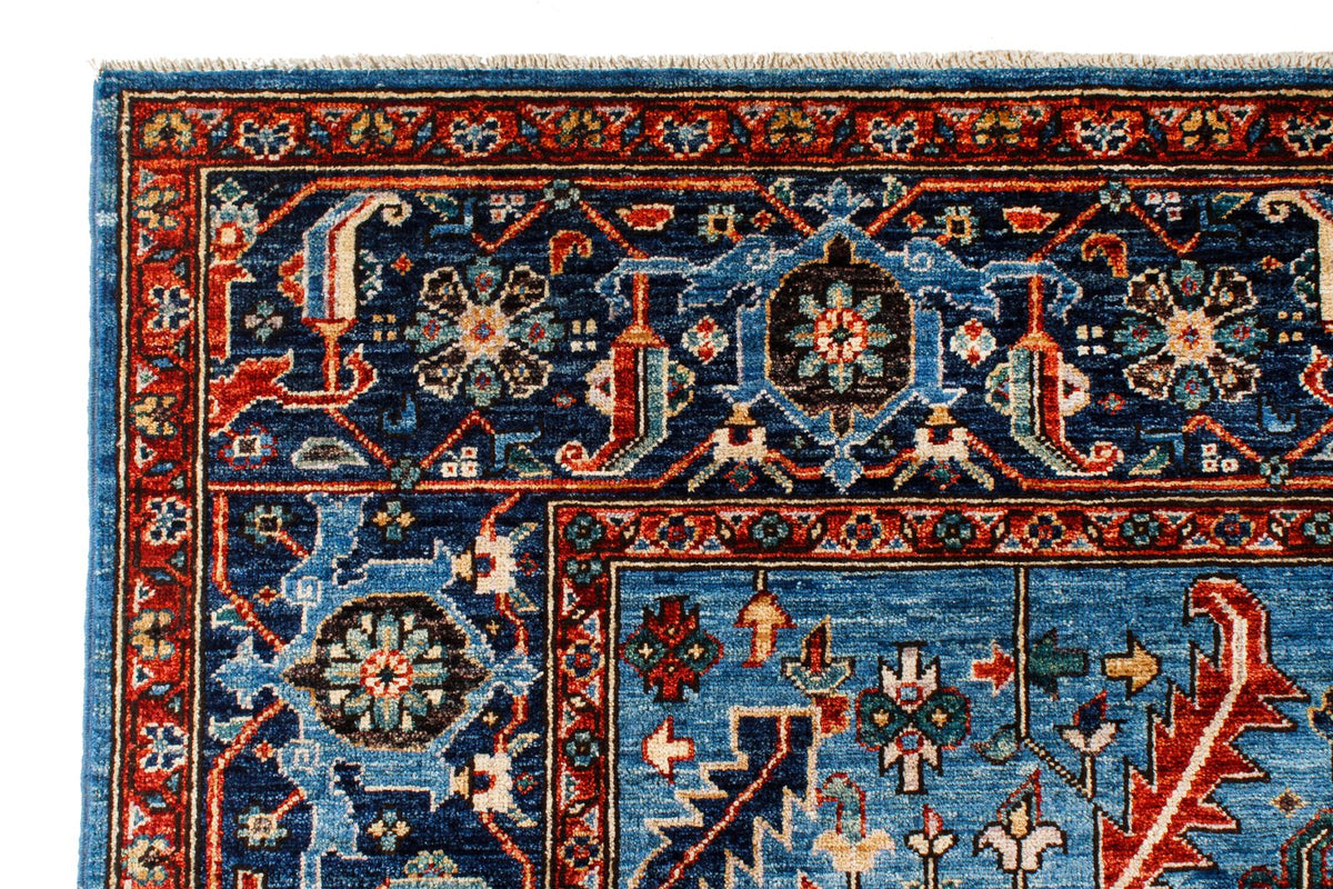6x9 Blue and Navy Anatolian Traditional Rug