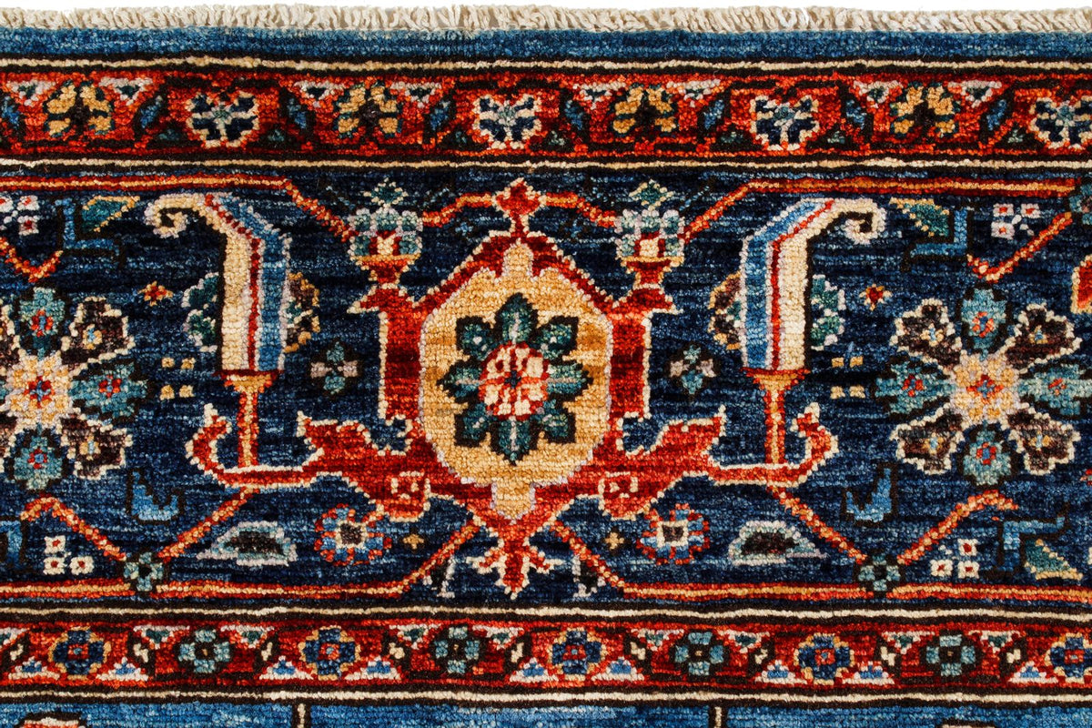 6x9 Blue and Navy Anatolian Traditional Rug