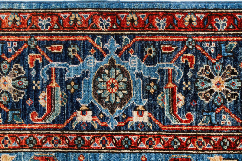 6x9 Blue and Navy Anatolian Traditional Rug