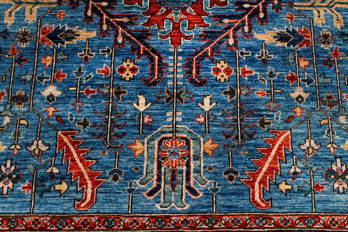 6x9 Blue and Navy Anatolian Traditional Rug