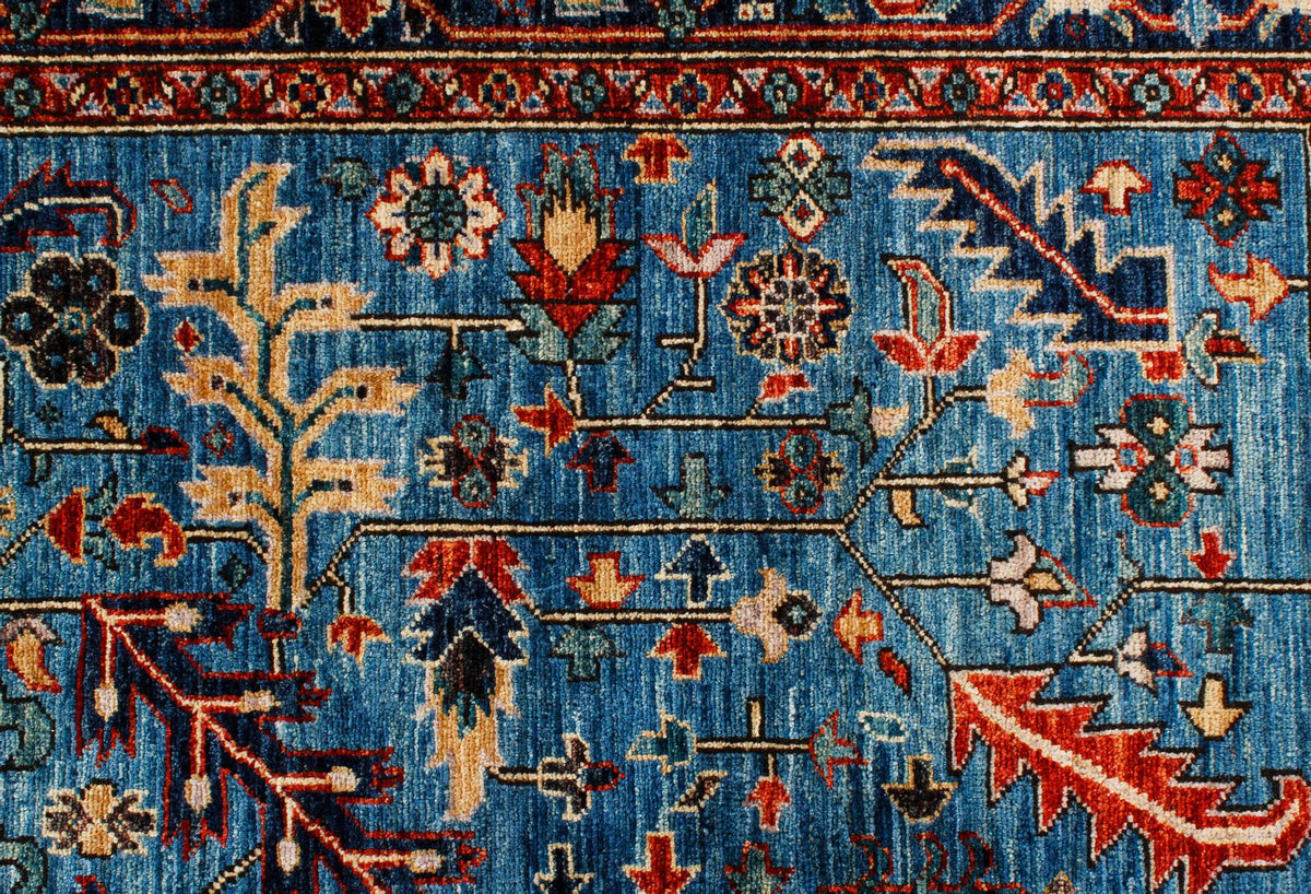 6x9 Blue and Navy Anatolian Traditional Rug