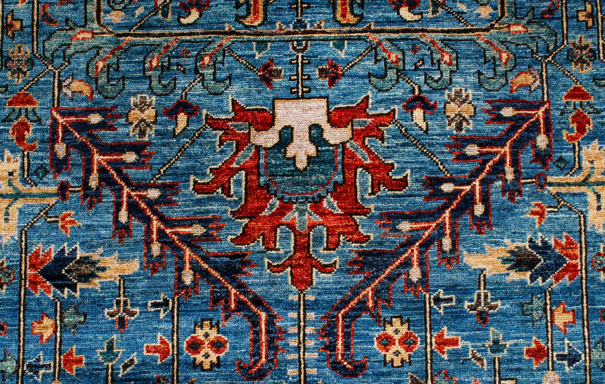 6x9 Blue and Navy Anatolian Traditional Rug