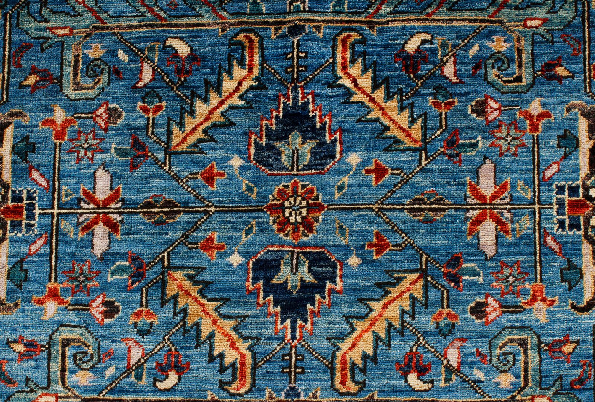 6x9 Blue and Navy Anatolian Traditional Rug