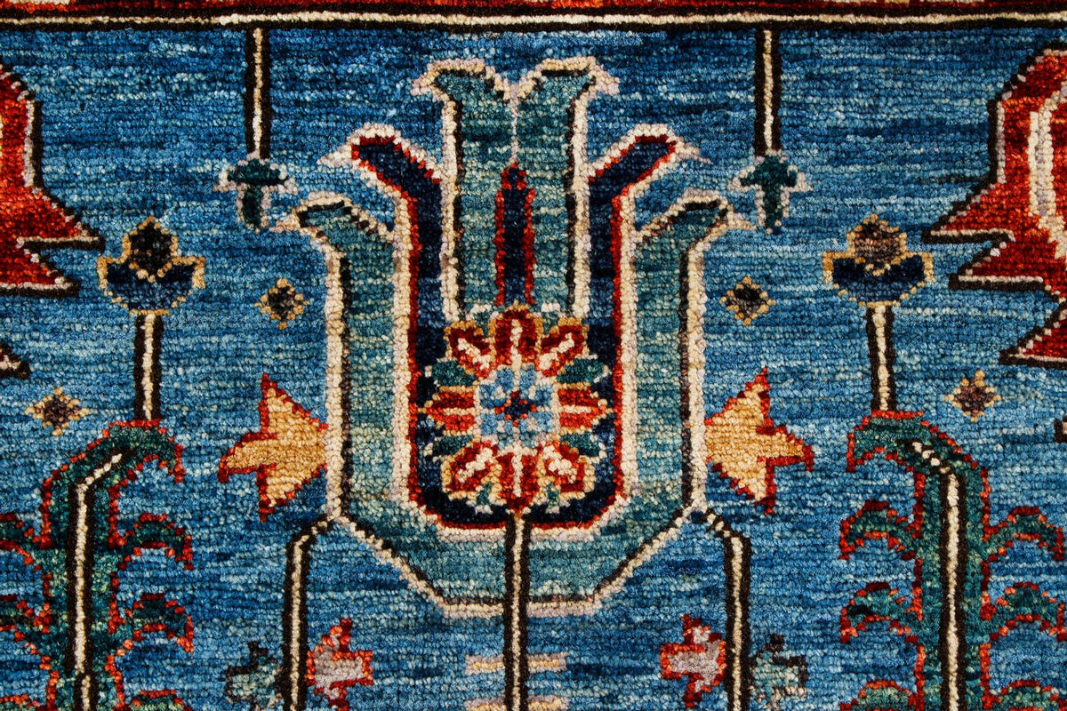 6x9 Blue and Navy Anatolian Traditional Rug