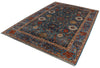 6x9 Blue and Multicolor Anatolian Traditional Rug