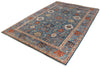 6x9 Blue and Multicolor Anatolian Traditional Rug