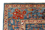 6x9 Blue and Multicolor Anatolian Traditional Rug