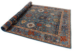 6x9 Blue and Multicolor Anatolian Traditional Rug