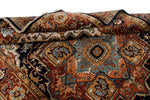 6x9 Ivory and Navy Anatolian Persian Rug