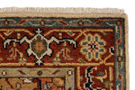 4x6 Ivory and Rust Anatolian Persian Rug